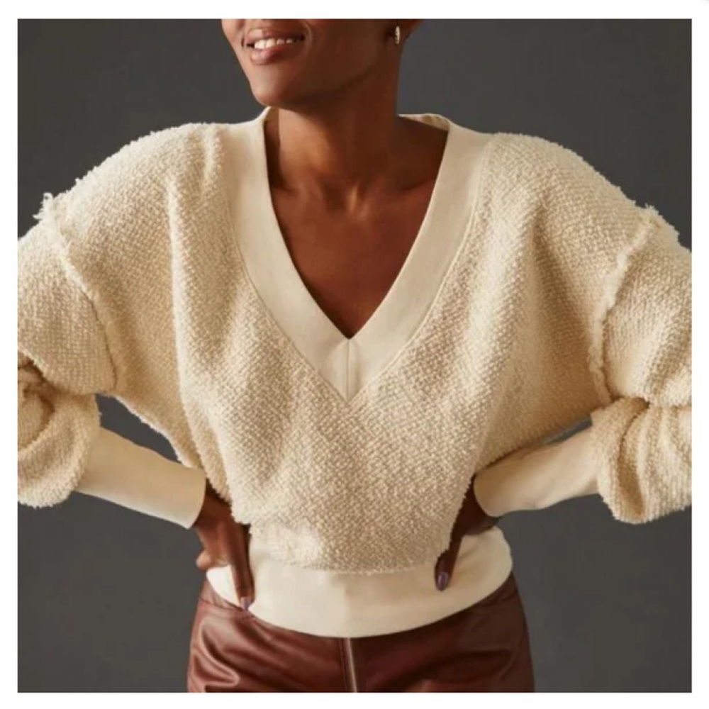 Anthropologie Ivory t.la Zuri Sweatshirt